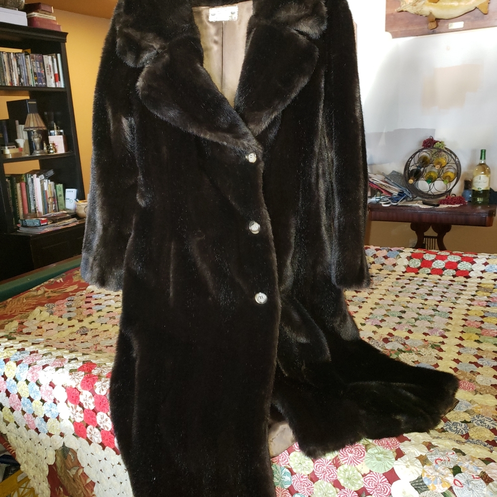 Vintage, faux fur coat